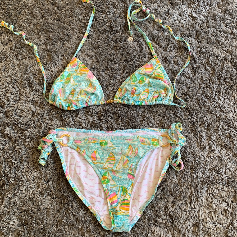 Lilly Pulitzer U Gotta Regatta bikini S